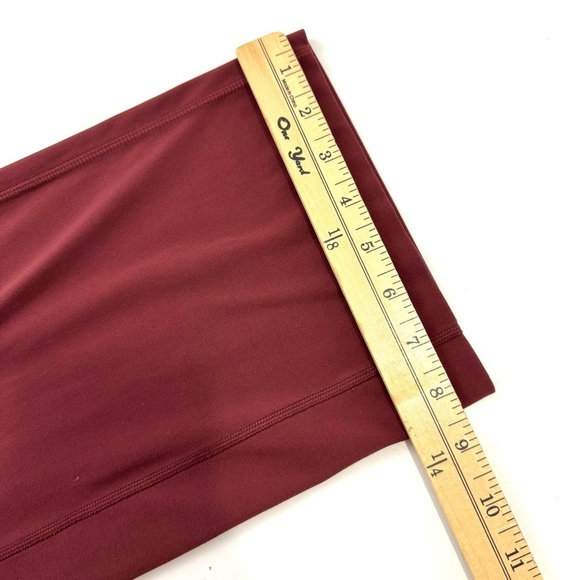 Lululemon Align Super High Rise Wide Leg Crop 23" Yoga Pants Mulled Wine Sz 2 - Picture 13 of 16